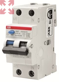 картинка ABB Выключатель автоматический дифференциального тока тока DSH201R C10 AC30 от магазина 100ампер