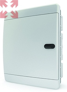 картинка Щит встраиваемый TEKFOR 18 модулей IP41, непрозрачная белая дверца от магазина 100ампер
