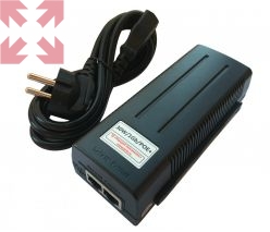 картинка Блок питания, PoE инжектор 30W/1Gb/POE+, 30W/1Gb/POE+ от магазина 100ампер