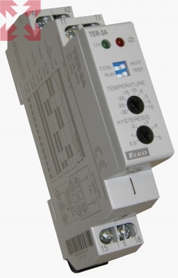 картинка TER-3G Контроль и регулирование температуры в диапазоне - 0..+60 xC, настр. гистерезис. AC/DC 24-240 V. от магазина 100ампер