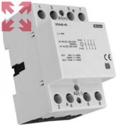картинка VS440-04 Модульный контактор 40А, 4н.з. контакт, управление 24V AC от магазина 100ампер