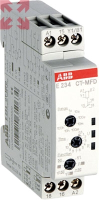 картинка ABB Реле времени CT-MFD.21 модульное многофункц. (7 функций) 12-240В AC/DC (7временных диапазонов 0,05с...100ч) 2ПК от магазина 100ампер