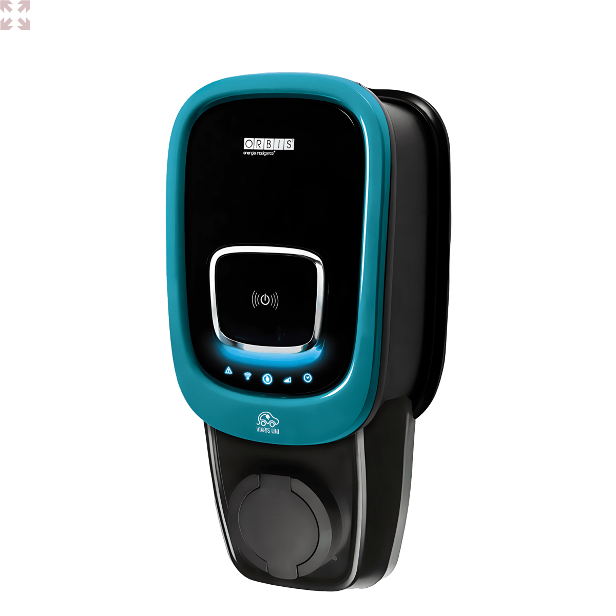 картинка Зарядная станция Orbis VIARIS UNI BT2 230V однофазная 7,4 кВт с розеткой T2 с затвором от магазина 100ампер
