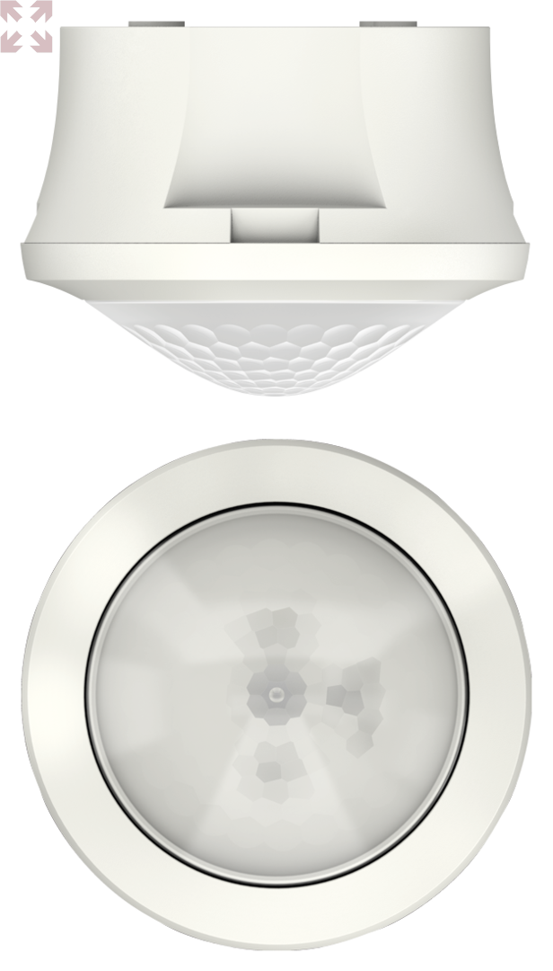 картинка Датчик движения theMova S360-100 AP WH, накладной монтаж (белый), IP54, 1 канал, радиус 360° от магазина 100ампер