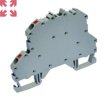 картинка Клеммник 2-х ярусный пружинный быстрозажимной (Push in), OPK 2,5-2CN; 2,5 мм.кв. (синий) (новый) (1785) от магазина 100ампер