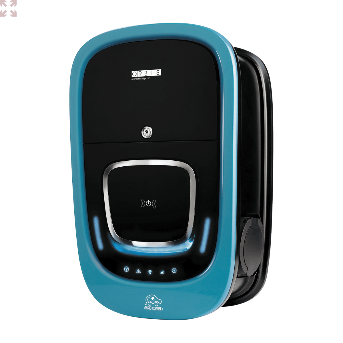 картинка Зарядная станция Orbis VIARIS COMBI+ трехфазная 1x22 кВт с розеткой T2 с затвором от магазина 100ампер