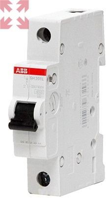 картинка Автоматический выключатель SH201L C6 4,5кА, 1 полюс, 6 ампер от магазина 100ампер