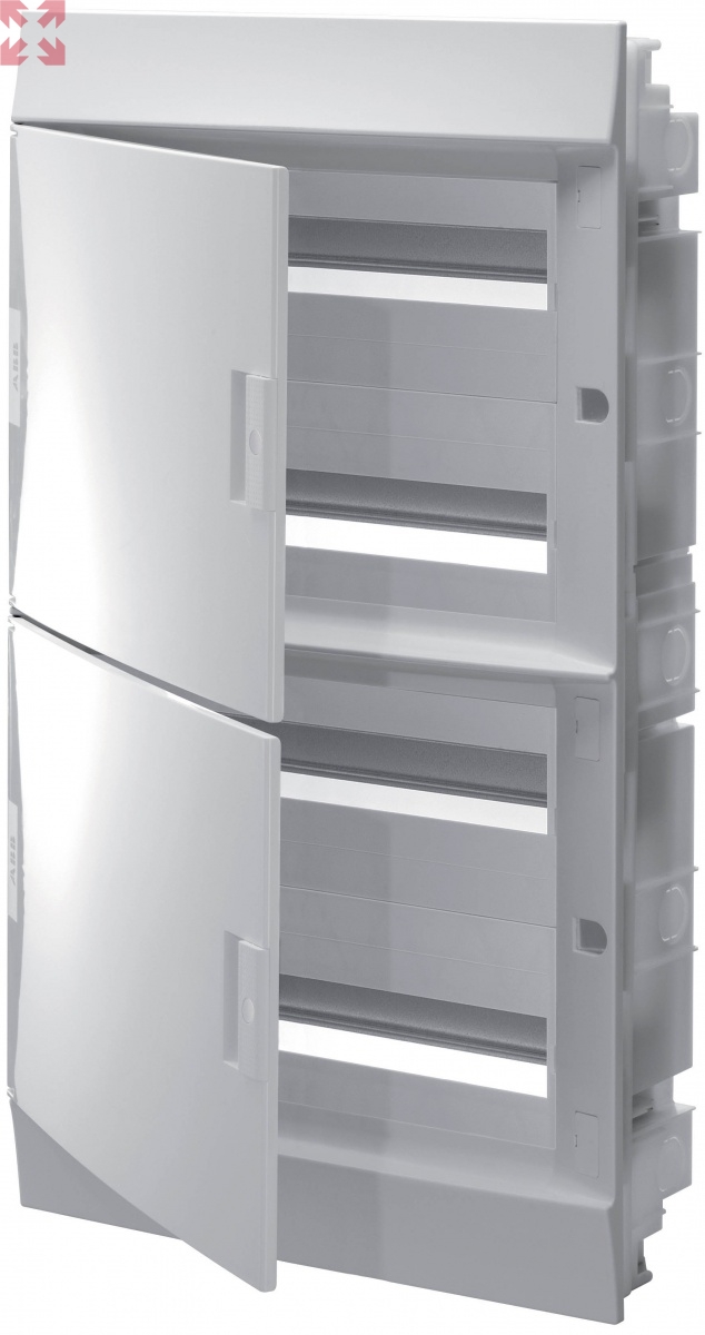 картинка ABB Mistral41 Бокс в нишу 72М непрозрачная дверь (c клемм)  от магазина 100ампер