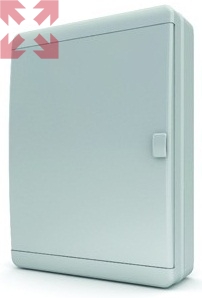 картинка Щит навесной TEKFOR 54 модуля серия В IP41, непрозрачная белая дверца от магазина 100ампер