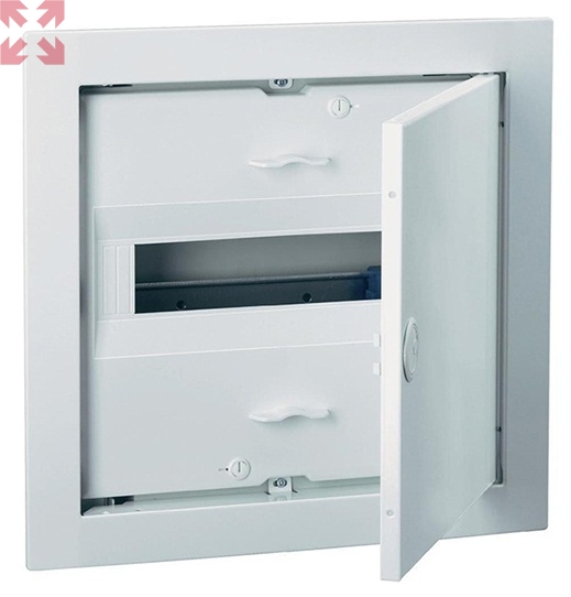 картинка Шкаф для скрытой установки UK512N2 на 12 модулей с металлической дверью от магазина 100ампер