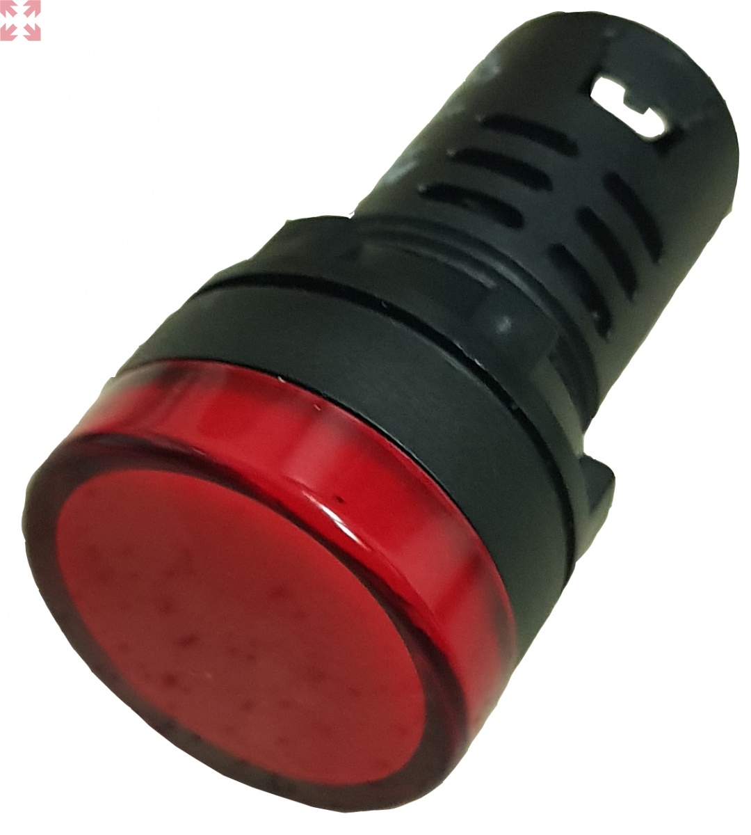 картинка Сигнальная лампа AD16-22DS (LED), d22, 24V AC/DC, красный от магазина 100ампер