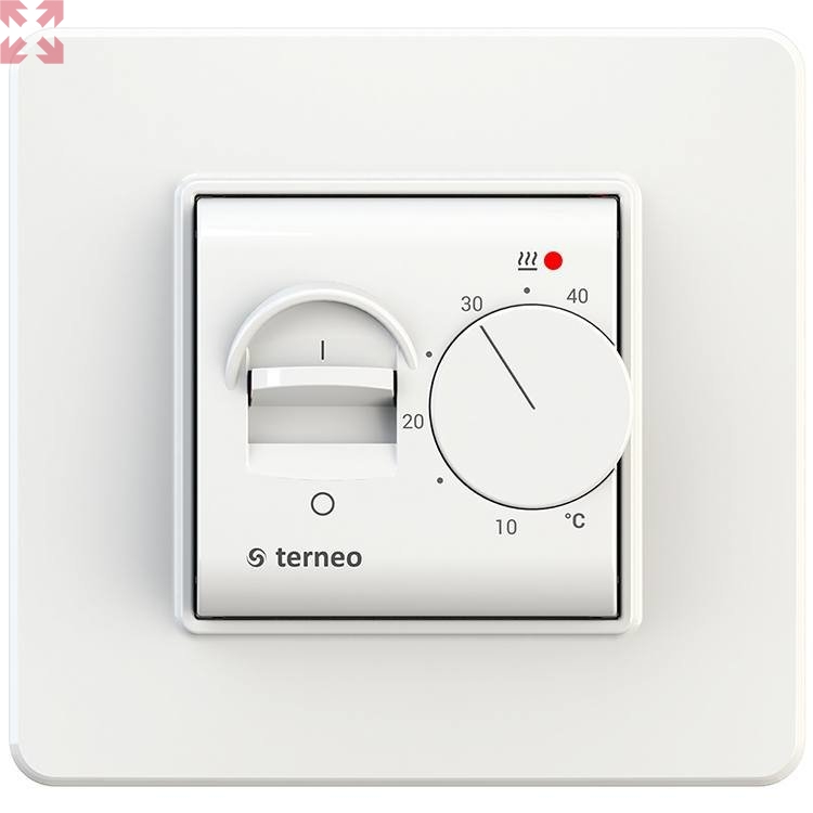 картинка Терморегулятор для теплого пола Terneo MEX, белый от магазина 100ампер