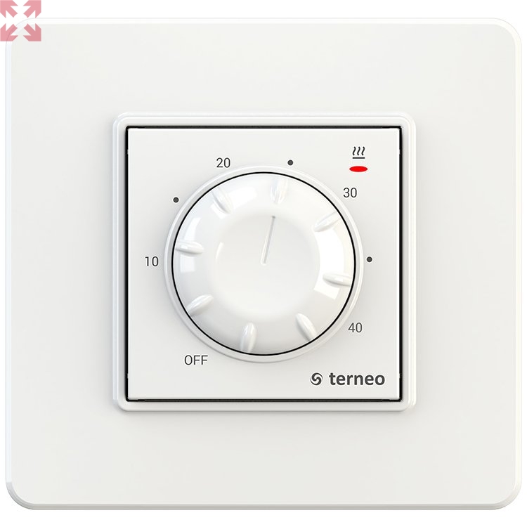 картинка Терморегулятор для теплого пола Terneo RTP, белый от магазина 100ампер