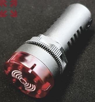 картинка Сигнальная лампа D22 с встроенной световой и звуковой сигнализацией, 230V AC, красная от магазина 100ампер