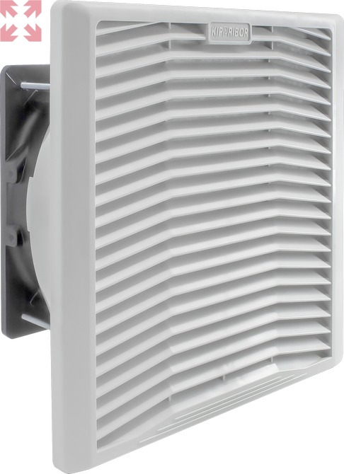 картинка KIPVENT-400.11.230 впускная решетка с вентилятором и фильтром от магазина 100ампер
