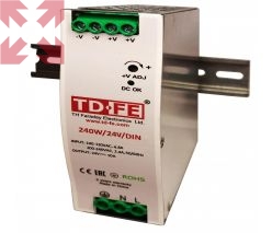 картинка Блок питания на дин-рейку с фиксированным напряжением 240W/24V/DIN от магазина 100ампер