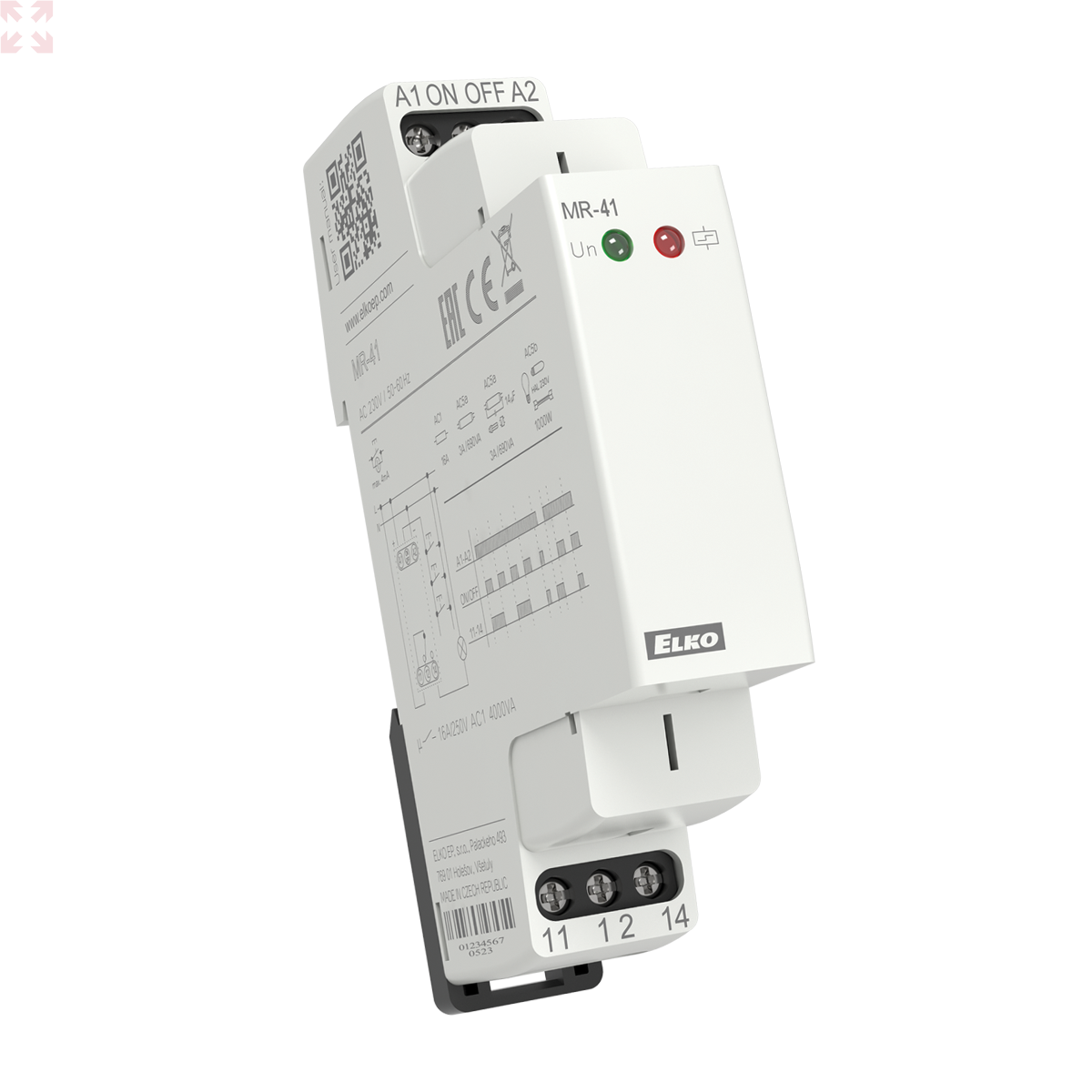 картинка Импульсное реле MR-41/230. Сохраняет в памяти свое состояние после  выпадения питания. Индикация состояния от магазина 100ампер