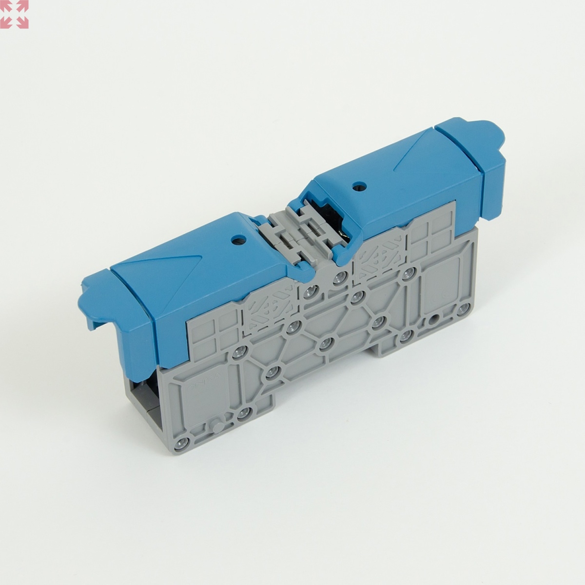 картинка Силовой клеммник, MRK 50B, на DIN-рейку 50 мм.кв., болт., (синий) (2345) от магазина 100ампер