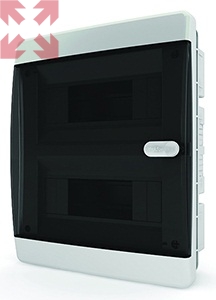 картинка Щит встраиваемый TEKFOR 18 модулей IP41, прозрачная черная дверца от магазина 100ампер
