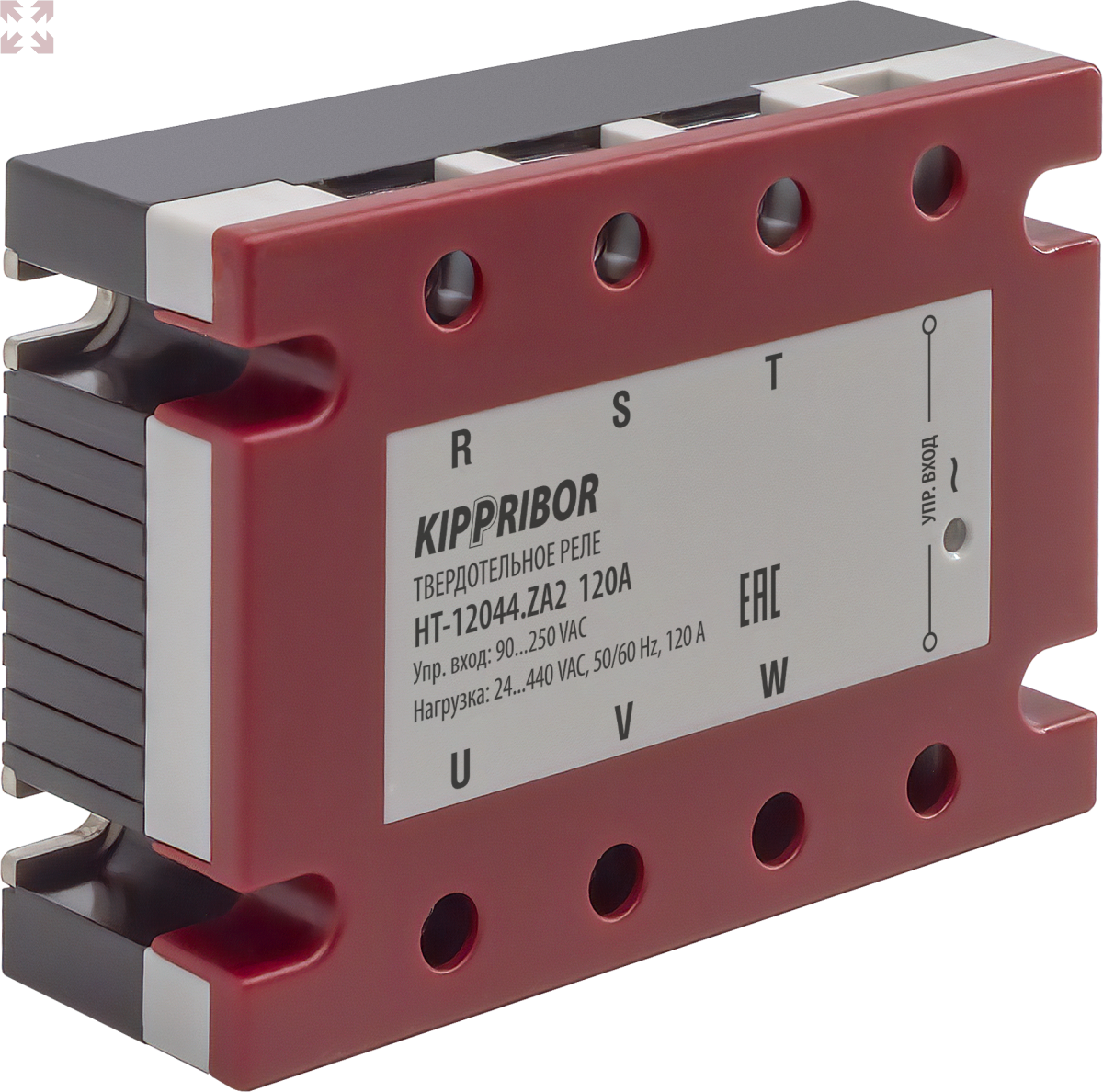 картинка Трехфазное твердотельное реле HT-1044.ZA2 [M02], 10A, 90-250V AC от магазина 100ампер