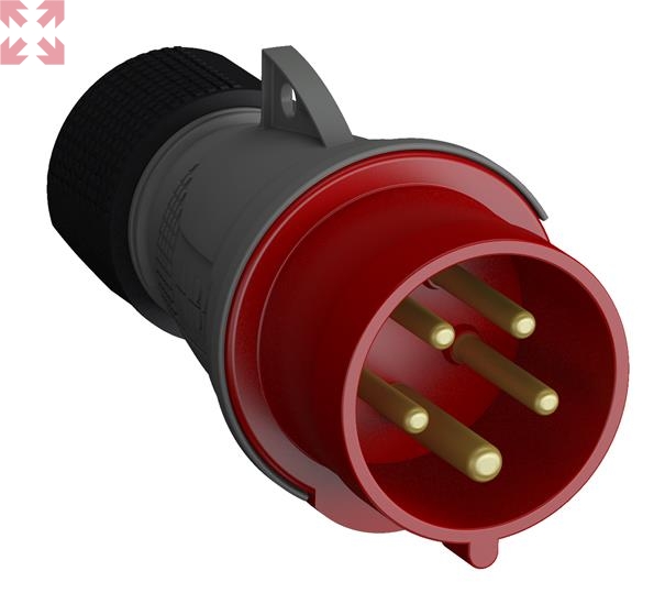 картинка ABB Easy&Safe Вилка кабельная 416EP6,16А,3P+N+E,IP44,6ч  от магазина 100ампер