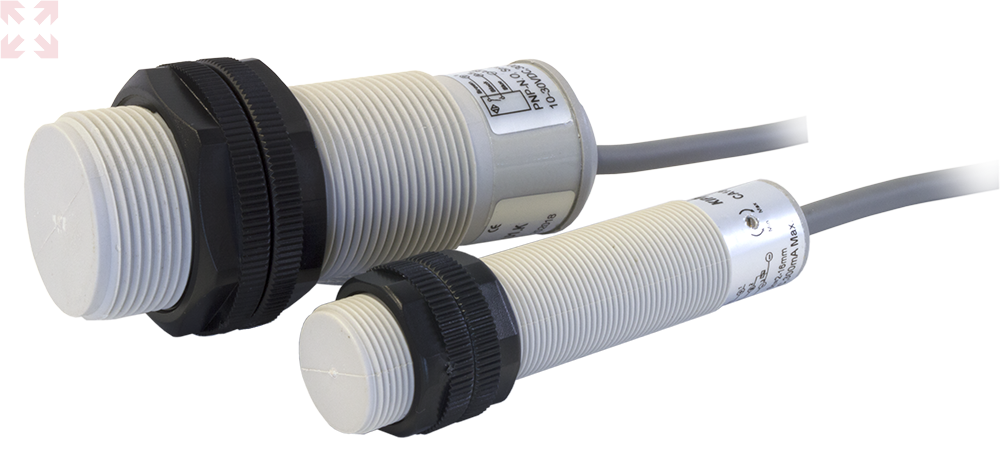 картинка Емкостной бесконтактный датчик CAP18-80.8C1.U9.K с кабельным выводом от магазина 100ампер