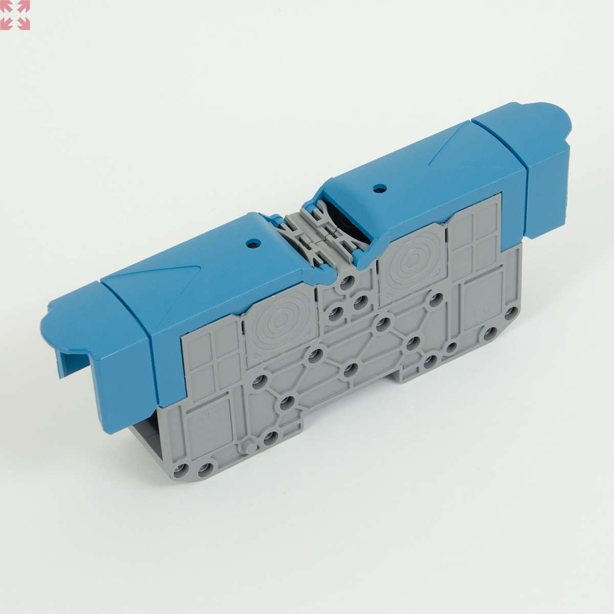 картинка Силовой клеммник, MRK 95B, на DIN-рейку 95 мм.кв., болт., (синий) (2385) от магазина 100ампер