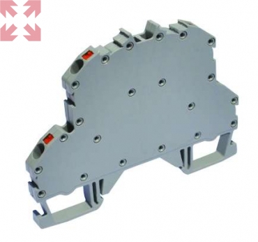 картинка Клеммник 2-х ярусный пружинный быстрозажимной (Push in), OPK 2,5-2CN; 2,5 мм.кв. (серый) (новый) (1782) от магазина 100ампер
